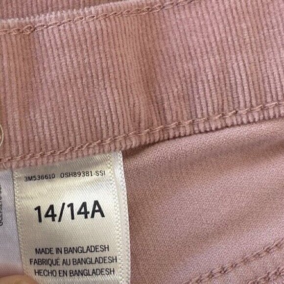 VTG Oshkosh B'gosh Bib Girls Sz 14/14A Pink Complete Western Pants - Picture 12 of 14